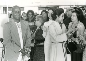 Sr Chinmoy, Dr Lim and others enjoying Bazaar after opening.