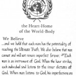 Sri Chinmoy: the Peace Meditation at the UN - Motto